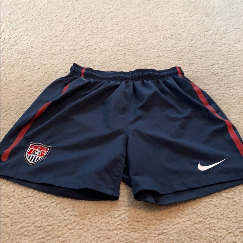 USA NIKE DRI FIT SOCCER SHORTS
